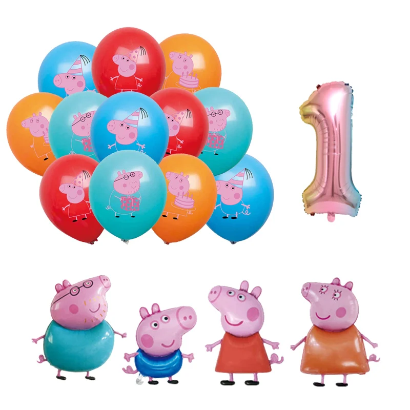 Peppa Pig Geburtstagsparty-Dekoration, George Page Family Ballon Für Kinder, Eventzubehör, Geschirr, Banner, Hintergrund, Geschenk, Babyparty Peppa Pig Geburtstagsparty-Dekoration, George Page Family Ballon Für Kinder, Eventzubehör, Geschirr, Banner, Hintergrund, Geschenk, Babyparty - Image 21