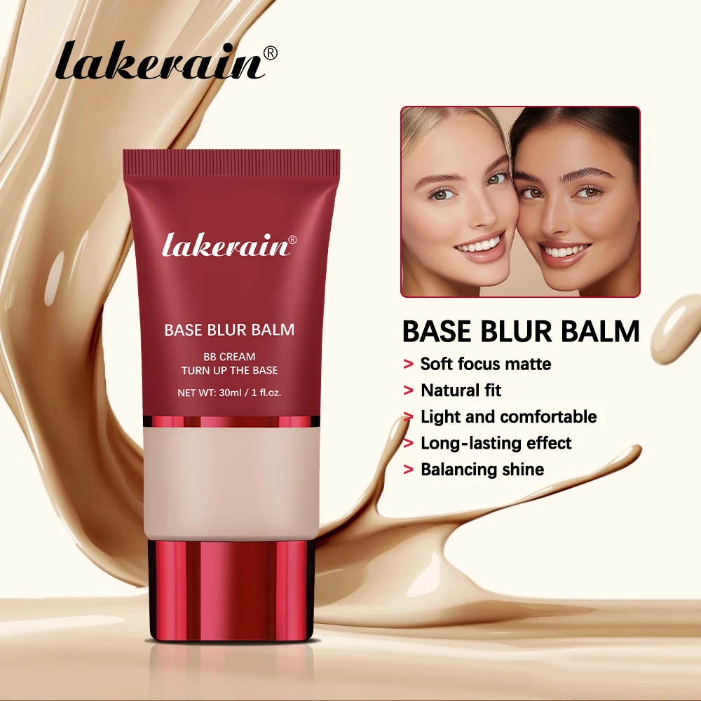 Matte Foundation Base Blur Soft Focus Matte Full Coverage Natural Fit Gesichts-Make-Up Leichter, Langanhaltender Concealer Bb-Creme Matte Foundation Base Blur Soft Focus Matte Full Coverage Natural Fit Gesichts-Make-Up Leichter, Langanhaltender Concealer Bb-Creme - Image 2