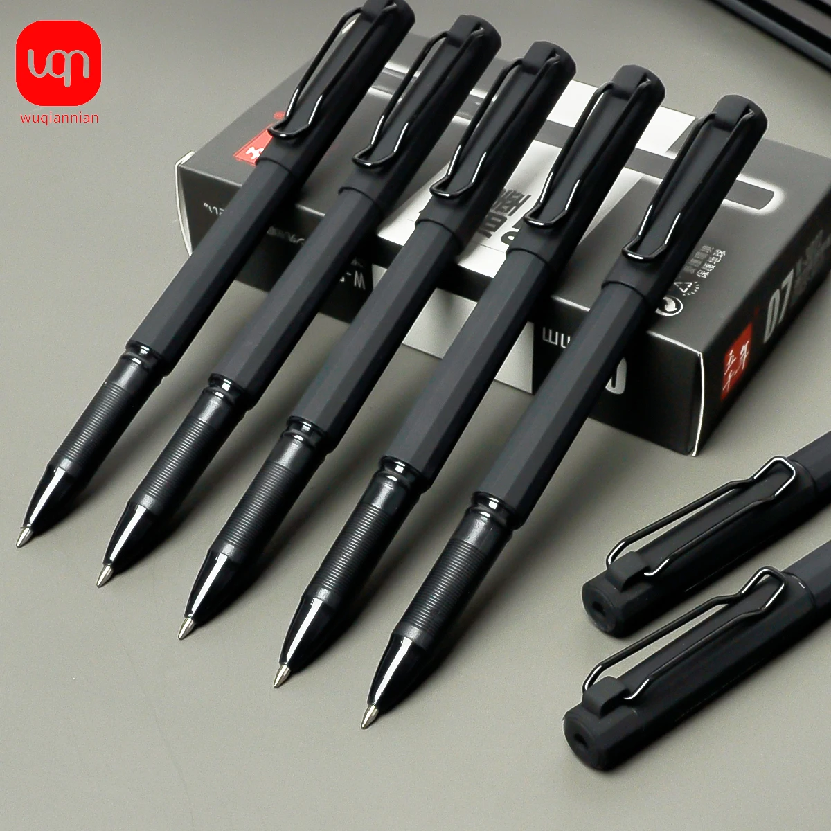Wqn Schwarze Gelstifte Set – 2, 5 Oder 10 Stück, Flüssiges Schreibgefühl Für Schule, Büro Und Alltag Wqn Schwarze Gelstifte Set – 2, 5 Oder 10 Stück, Flüssiges Schreibgefühl Für Schule, Büro Und Alltag - Image 4