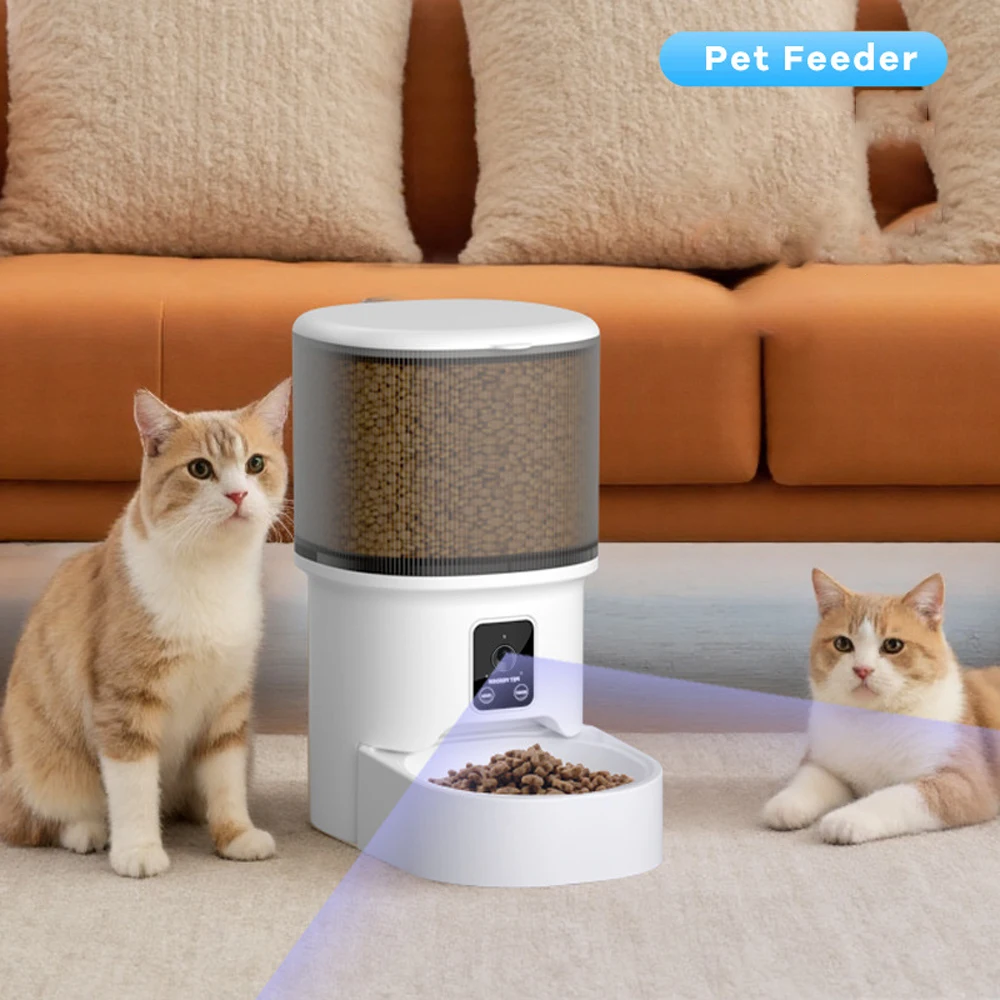 4L Visual Automatic Cat Feeder - Timed Pet Feeder For Cats And Dogs, With Dry Food Dispenser, No Food Stuck, Desiccant Bag 4L Visual Automatic Cat Feeder - Timed Pet Feeder For Cats And Dogs, With Dry Food Dispenser, No Food Stuck, Desiccant Bag