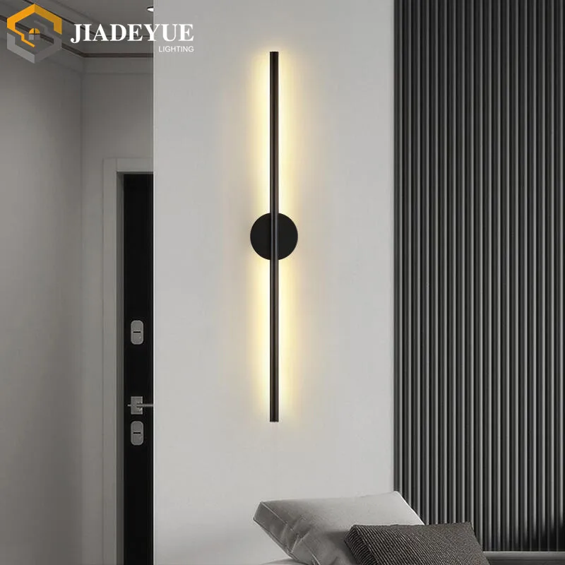 Moderne Led Lange Wandleuchte Nordisch Minimalistisch Wohnzimmer Sofa Tv Schlafzimmer Nachttischlampe Innen-Wandleuchte Moderne Led Lange Wandleuchte Nordisch Minimalistisch Wohnzimmer Sofa Tv Schlafzimmer Nachttischlampe Innen-Wandleuchte - Image 5