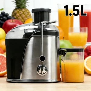Entsafter, 400W Saftpresse mit 3-Zoll-Großöffnung für Ganze Früchte und Gemüse, Entsafter mit 2 Geschwindigkeiten, Einfach zu Reinigen