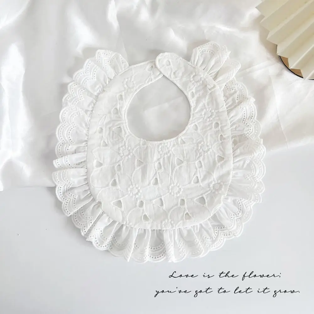 U-Förmige Baby-Baumwolllätzchen, Wasserdicht, Mit Blumenmuster, Baby-Sabberlätzchen, Füttern, Spitze, Speicheltuch, Tücher, Halsbekleidung, Zubehör U-Förmige Baby-Baumwolllätzchen, Wasserdicht, Mit Blumenmuster, Baby-Sabberlätzchen, Füttern, Spitze, Speicheltuch, Tücher, Halsbekleidung, Zubehör - Image 4