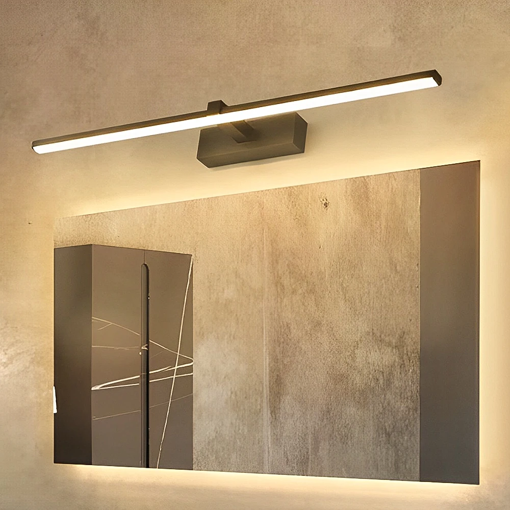 Moderne Led Wandleuchte Badezimmer Hardwares Wandleuchte Drei Farben Lichter Aluminium Badezimmer Bad Spiegel Linie Home Decor Leuchte Moderne Led Wandleuchte Badezimmer Hardwares Wandleuchte Drei Farben Lichter Aluminium Badezimmer Bad Spiegel Linie Home Decor Leuchte - Image 5