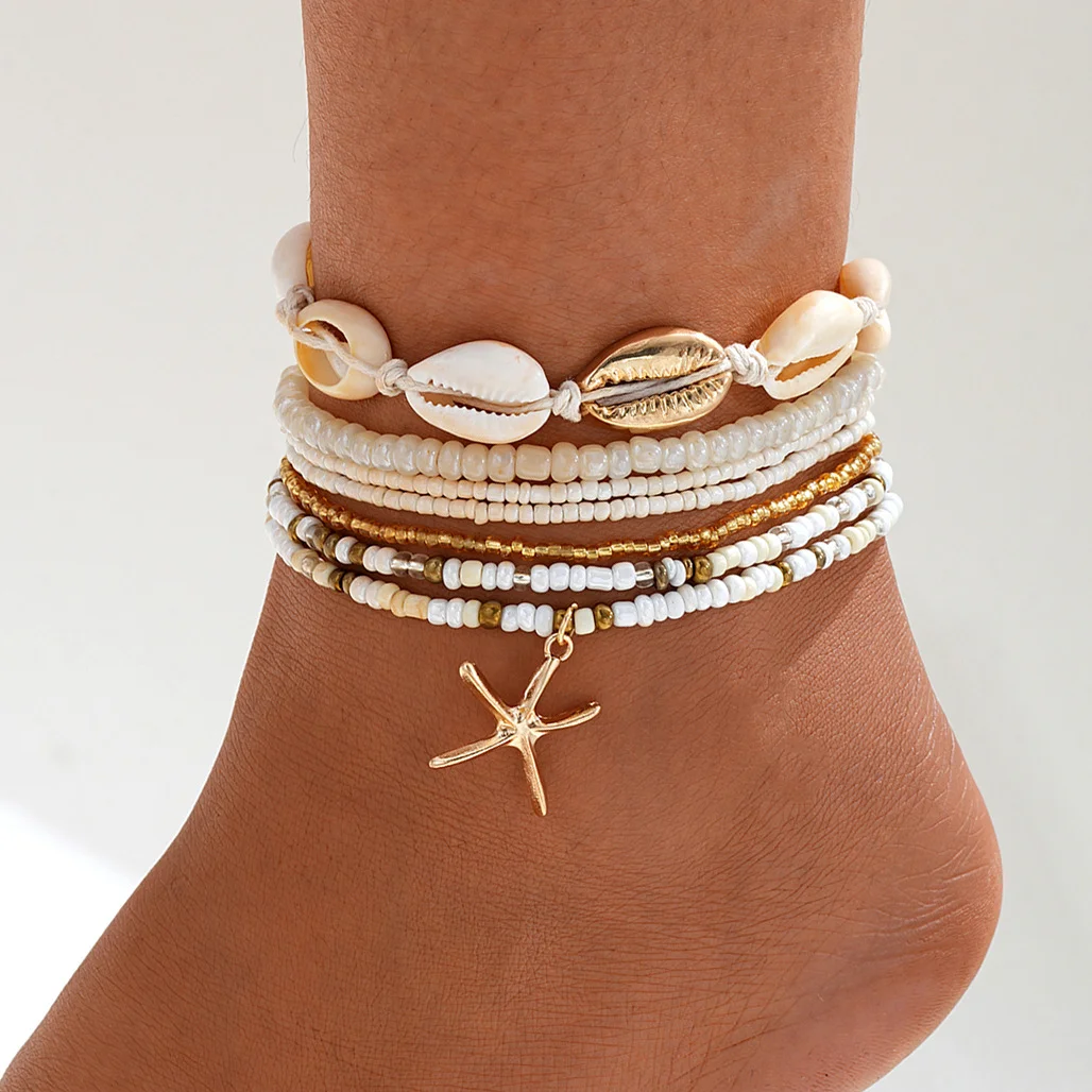 3-Teiliges Fußkettchen-Set Mit Funkelnder Kette Für Damen, Zirkon-Herz, Mehrschichtiges Kupfer-Armband Am Bein Und Fuß, Trendiger Sommer-Strand-Schmuck, Geschenk 3-Teiliges Fußkettchen-Set Mit Funkelnder Kette Für Damen, Zirkon-Herz, Mehrschichtiges Kupfer-Armband Am Bein Und Fuß, Trendiger Sommer-Strand-Schmuck, Geschenk - Image 5