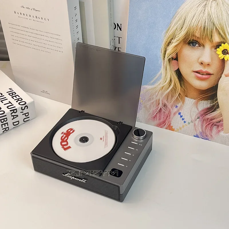 Retro Cd-Musikplayer Mit Bluetooth-Lautsprecher – Tragbarer Disc-Player Im Vintage-Stil Für Zuhause, Musik &Amp; Als Nostalgisches Geschenk Retro Cd-Musikplayer Mit Bluetooth-Lautsprecher – Tragbarer Disc-Player Im Vintage-Stil Für Zuhause, Musik &Amp; Als Nostalgisches Geschenk - Image 8