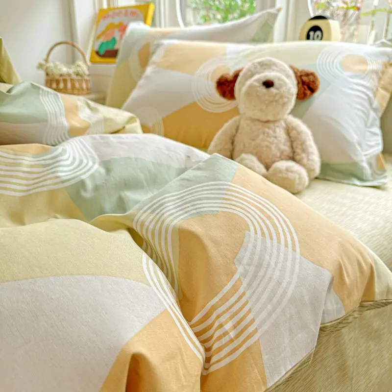 100% Cotton Bedding Set Duvet Set, Quilt Cover Pillow Sham, Wrinkle Free Machine Washable, All Season Comfort 240X220 100% Cotton Bedding Set Duvet Set, Quilt Cover Pillow Sham, Wrinkle Free Machine Washable, All Season Comfort 240X220 - Image 4