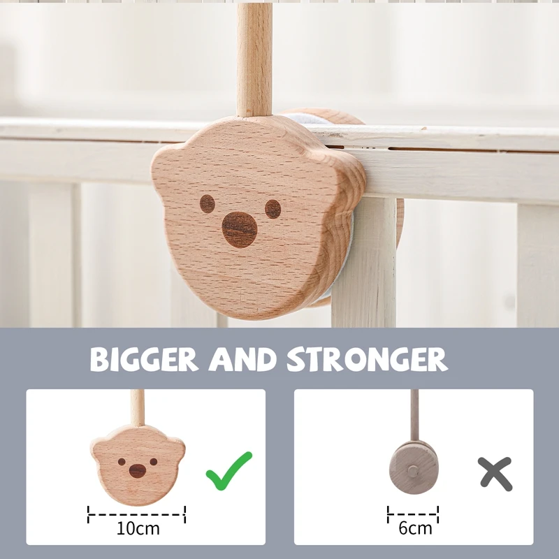 Krippe Glocke Spielzeug Holz Halterung 0-12 Monate Neugeborenen Cartoon Runde Kleine Bär Mobile Hängen Rassel Halterung Baby Bett Glocke Halter Krippe Glocke Spielzeug Holz Halterung 0-12 Monate Neugeborenen Cartoon Runde Kleine Bär Mobile Hängen Rassel Halterung Baby Bett Glocke Halter – Bild 9