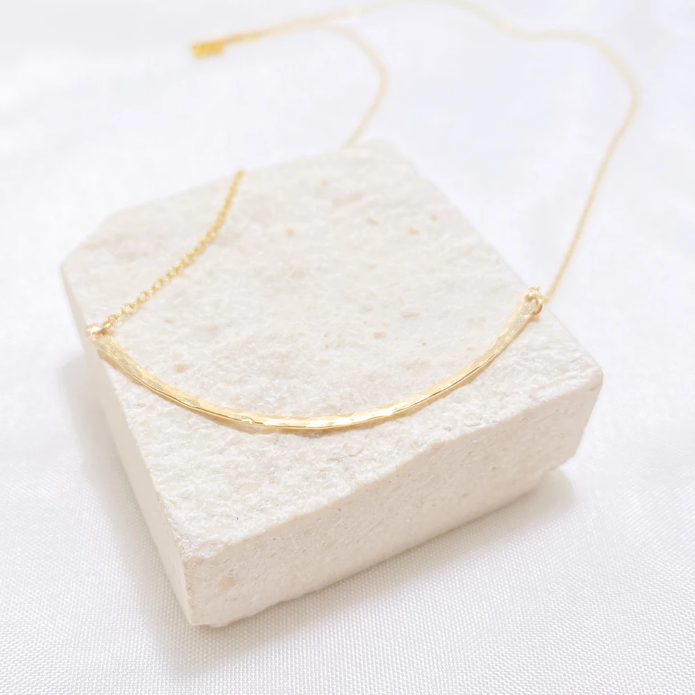 2025, Trend-Halsketten, Goldene Halskette, Gehämmerter Stab-Anhänger, Wasserdicht, Hypoallergen, Rostfrei, Halsbänder, Halsband-Halskette Für Frauen 2025, Trend-Halsketten, Goldene Halskette, Gehämmerter Stab-Anhänger, Wasserdicht, Hypoallergen, Rostfrei, Halsbänder, Halsband-Halskette Für Frauen - Image 3