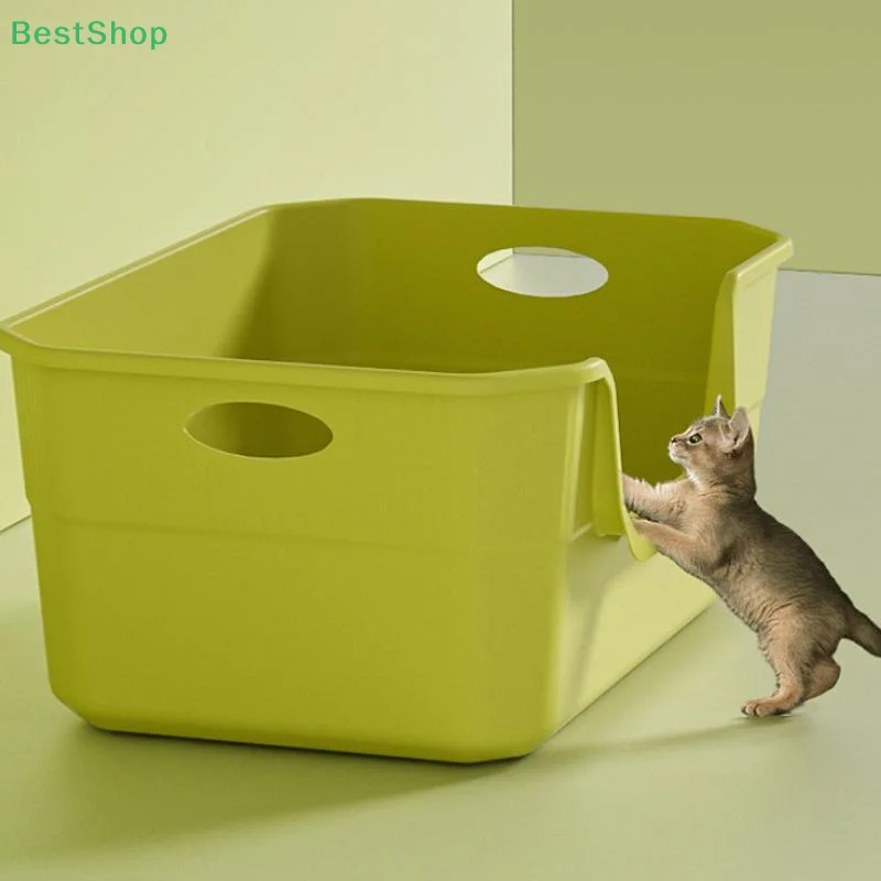 ♥Extra Large Cat Litter Box;Semi-Enclosed &Amp; Open Design, Anti-Splash Cat Toilet With High Sides ♥Extra Large Cat Litter Box;Semi-Enclosed &Amp; Open Design, Anti-Splash Cat Toilet With High Sides - Image 5