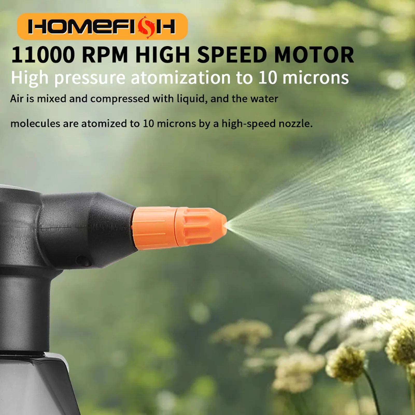2L Wiederaufladbarer Elektrischer Handsprinkler, Zerstäubende Gießkanne, Wassersprüher Für Gartenpflanzen 2L Wiederaufladbarer Elektrischer Handsprinkler, Zerstäubende Gießkanne, Wassersprüher Für Gartenpflanzen - Image 3