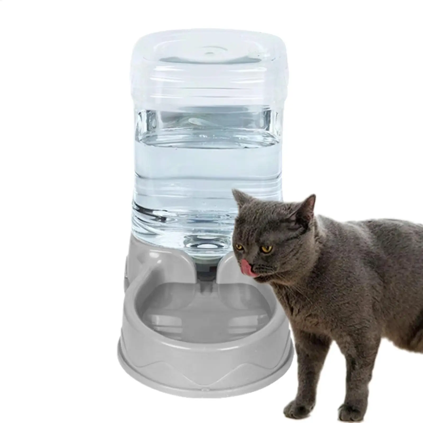 Cat Feeder For Dry Food Cat Waterer Food Feeder Large Capacity Automatic Dog And Cat Water Dispenser For Small To Medium Pets Cat Feeder For Dry Food Cat Waterer Food Feeder Large Capacity Automatic Dog And Cat Water Dispenser For Small To Medium Pets - Image 2