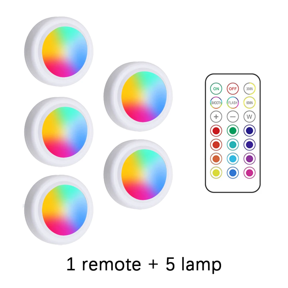Rgb Led Unterschrankleuchten Mit Fernbedienung – Kabellose, Dimmbare Batterieleuchten Für Küche Und Zuhause Rgb Led Unterschrankleuchten Mit Fernbedienung – Kabellose, Dimmbare Batterieleuchten Für Küche Und Zuhause - Image 7