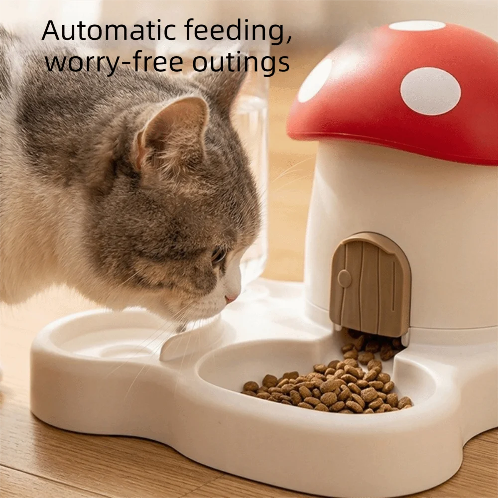 2 In 1 Mushroom Pet Automatic Feeder Large Capacity Moisture-Proof Cat Food Dispenser Dry Wet Separation Gravity Refill 2 In 1 Mushroom Pet Automatic Feeder Large Capacity Moisture-Proof Cat Food Dispenser Dry Wet Separation Gravity Refill - Image 19
