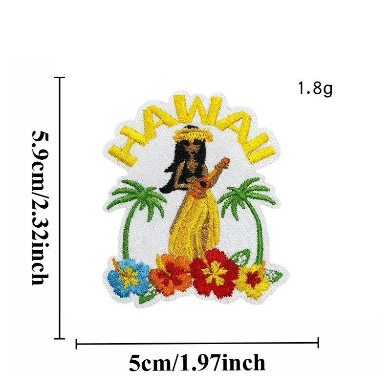 Sommer Hot Hawaii Strand Blume Sonne Bus Eisen-Auf Nähen Stickerei Abzeichen Patches Diy T-Shirt Hut Rucksack Kleidung Applikationen Aufkleber Sommer Hot Hawaii Strand Blume Sonne Bus Eisen-Auf Nähen Stickerei Abzeichen Patches Diy T-Shirt Hut Rucksack Kleidung Applikationen Aufkleber - Image 6