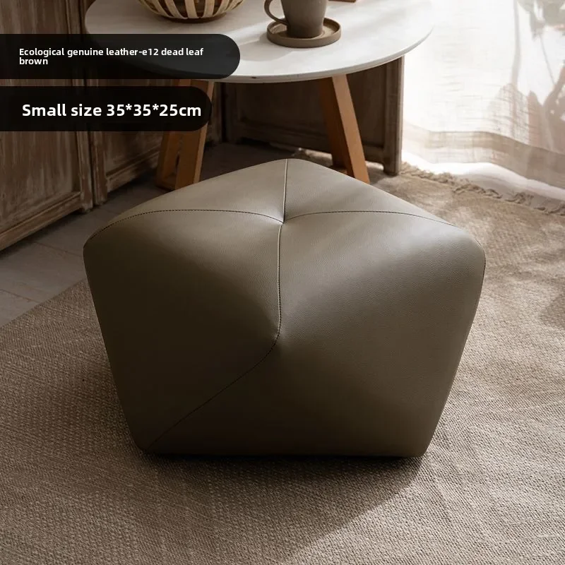 Solid Wood Octagonal Stool For Home Use, Shoe Changing Sofa, Footrest, Low Stool, Makeup Seat, Pedestal Solid Wood Octagonal Stool For Home Use, Shoe Changing Sofa, Footrest, Low Stool, Makeup Seat, Pedestal - Image 11