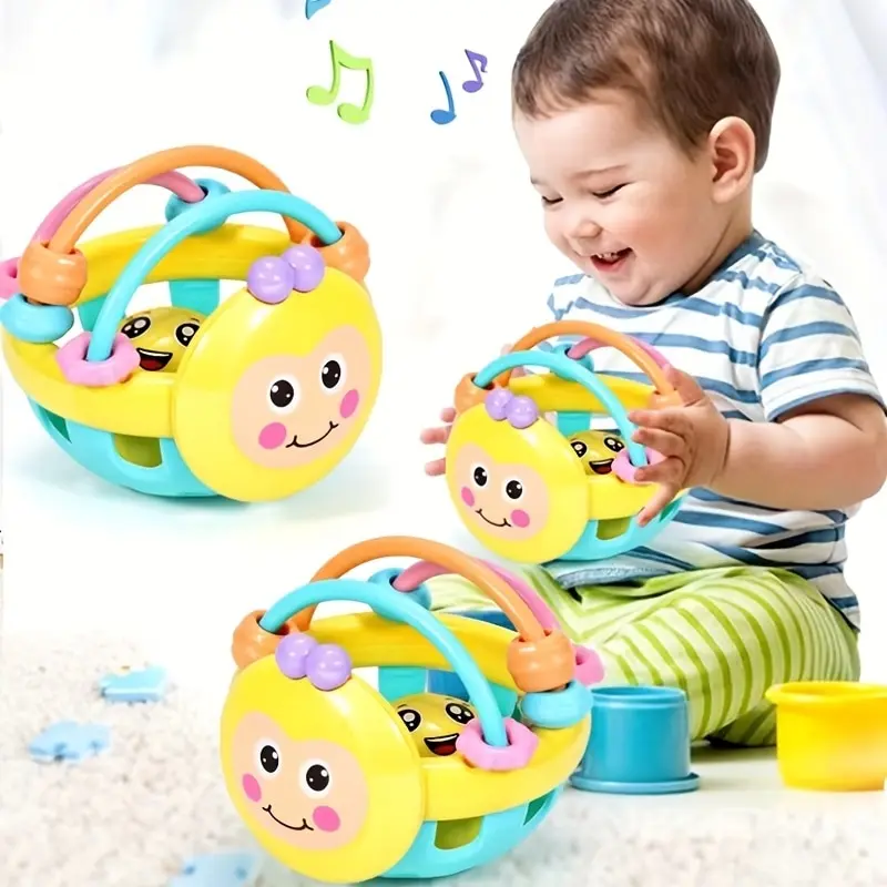 1 Pc 10Cm Baby Toy Catch Ball Bendy Baby Walker Rattles Develop Intelligence Ball 0-12 Months Plastic Bell Rattle Doll 1 Pc 10Cm Baby Toy Catch Ball Bendy Baby Walker Rattles Develop Intelligence Ball 0-12 Months Plastic Bell Rattle Doll