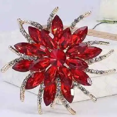 Mehrfarbige Kristallblumen-Brosche, Voll Mit Strass Besetztes Sonnenstrahl-Design, Luxuriöse Statement-Anstecknadel, Eleganter Modeschmuck Für Damen, Ideal Für Mäntel &Amp; Kleider, Perfektes Geschenk Für Hochzeiten &Amp; Partys Mehrfarbige Kristallblumen-Brosche, Voll Mit Strass Besetztes Sonnenstrahl-Design, Luxuriöse Statement-Anstecknadel, Eleganter Modeschmuck Für Damen, Ideal Für Mäntel &Amp; Kleider, Perfektes Geschenk Für Hochzeiten &Amp; Partys - Image 11