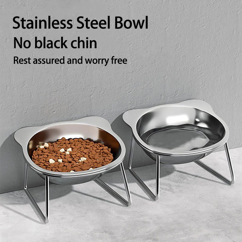Elevated Cat Bowls Extra Raised Stainless Steel Cat Food Bowls With Anti-Slip Metal Stand Friendly Water Dishes For Indoor Pets Elevated Cat Bowls Extra Raised Stainless Steel Cat Food Bowls With Anti-Slip Metal Stand Friendly Water Dishes For Indoor Pets - Image 10