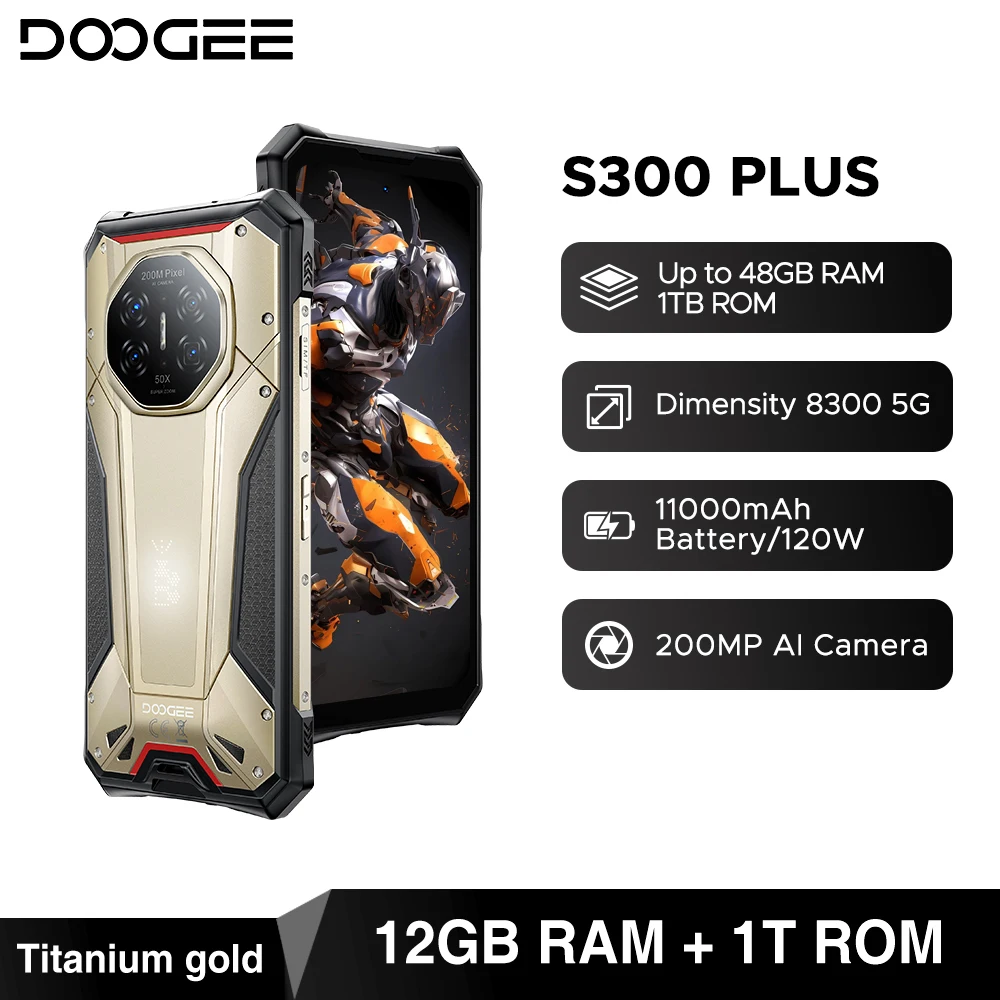 Doogee S300 Plus 5G Outdoor-Smartphone – 12 Gb Ram, 1 Tb, 200-Mp-Kamera, 11.000 Mah, 120 W, 6,78 Zoll Doogee S300 Plus 5G Outdoor-Smartphone – 12 Gb Ram, 1 Tb, 200-Mp-Kamera, 11.000 Mah, 120 W, 6,78 Zoll - Image 8