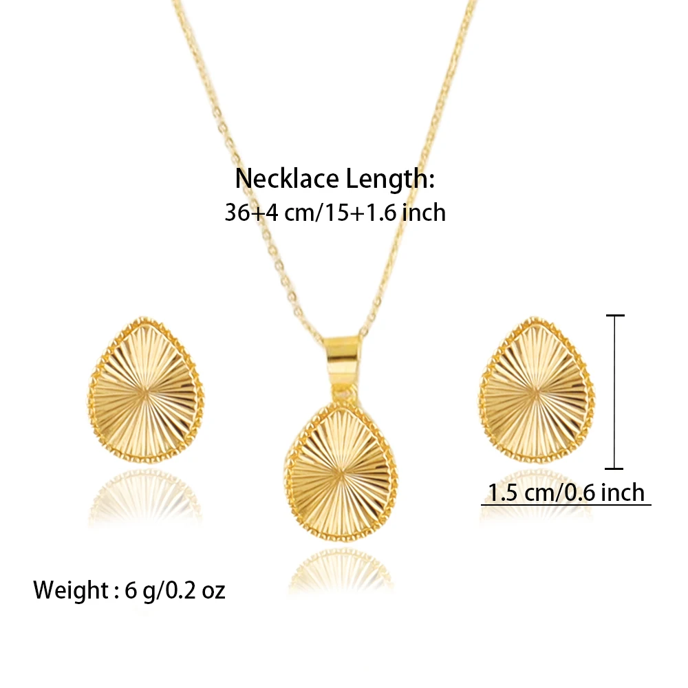 Vintage-Halsketten Für Damen, Goldfarben, Edelstahl-Anhänger, Ovale Halskette, Ohrringe, Ästhetischer Hochzeitsschmuck, Sommer-Schmuck, Geschenk Für Beste Freundinnen Vintage-Halsketten Für Damen, Goldfarben, Edelstahl-Anhänger, Ovale Halskette, Ohrringe, Ästhetischer Hochzeitsschmuck, Sommer-Schmuck, Geschenk Für Beste Freundinnen - Image 6