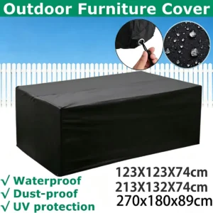 Patio Garden Table Protective Cover 1 Piece Garden Furniture Cover Windproof UV Summer Cover Multi Size