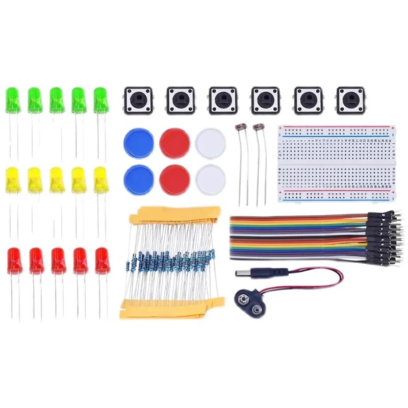 Arduino Uno R3 Starterkit – Mini-Breadboard Mit Leds, Taster Und Jumper-Kabel Für Elektronik- Und Diy-Projekte Arduino Uno R3 Starterkit – Mini-Breadboard Mit Leds, Taster Und Jumper-Kabel Für Elektronik- Und Diy-Projekte - Image 4