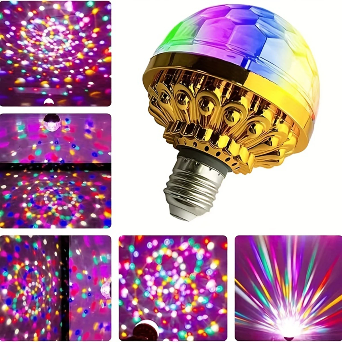 E27 Rgb Bühnenlicht – Rotierende Led Projektorlampe Für Partys E27 Rgb Bühnenlicht