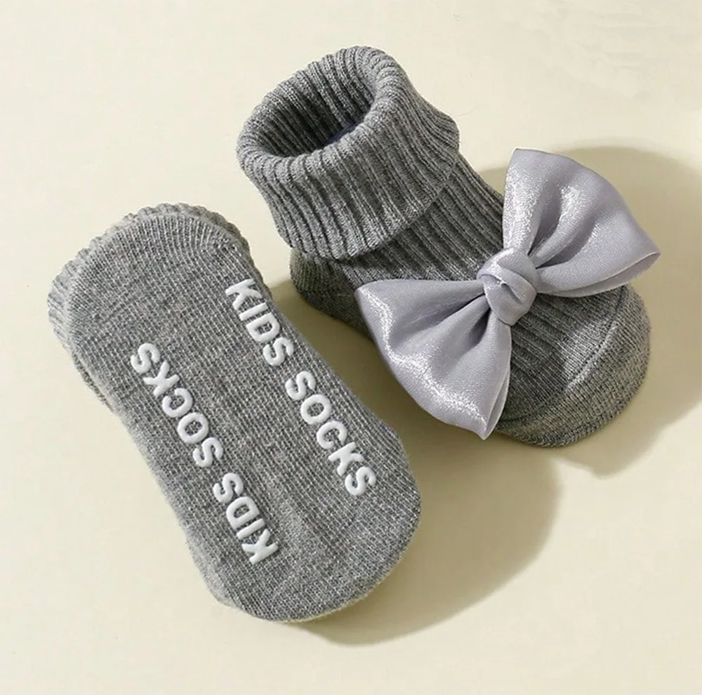 4 Pairs Toddler Socks With Bows, Soft Cotton Cute Ankle Socks For Infants Girls, Fashion Anty-Slip Newborn Baby Socks 0-24 Months 4 Pairs Toddler Socks With Bows, Soft Cotton Cute Ankle Socks For Infants Girls, Fashion Anty-Slip Newborn Baby Socks 0-24 Months - Image 6