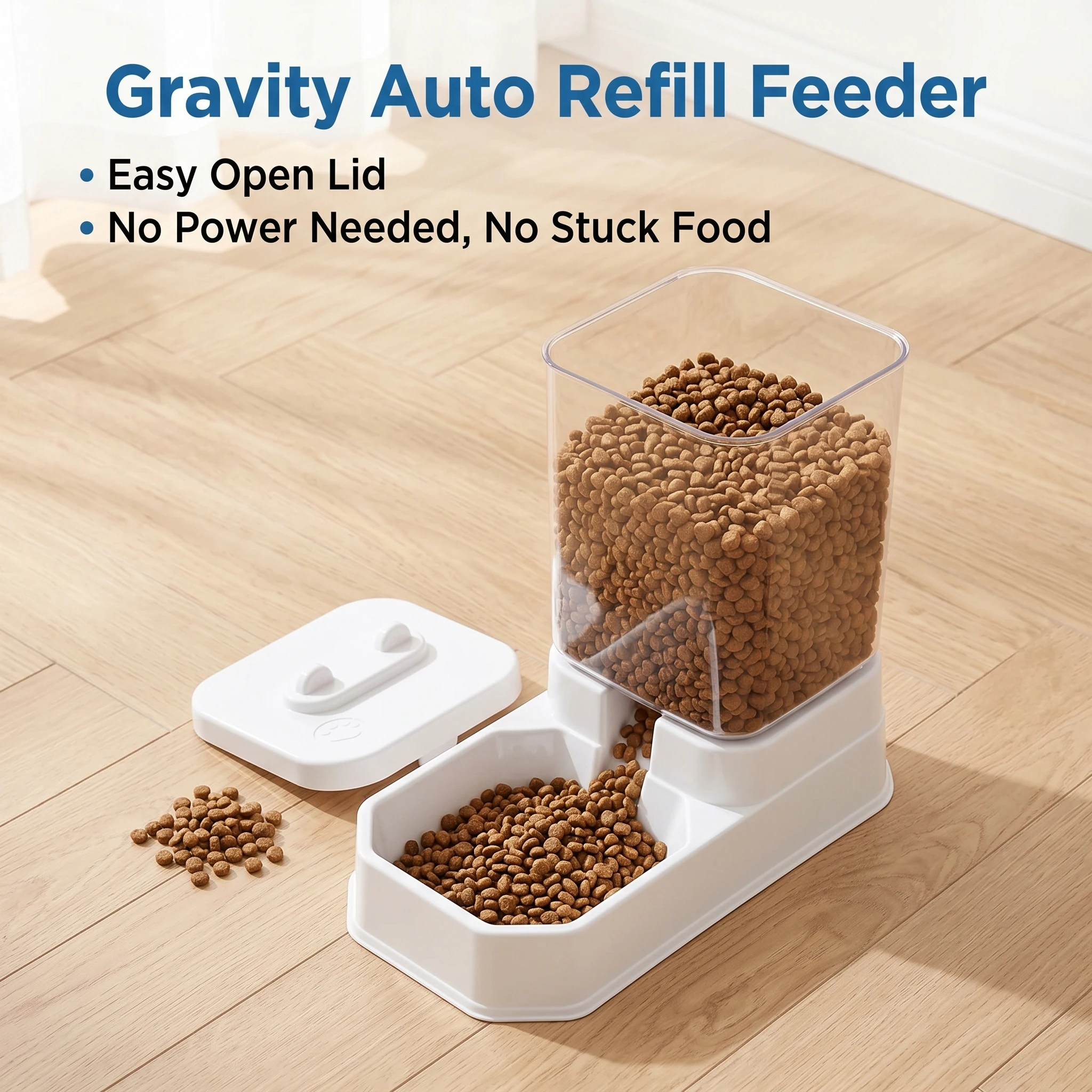 4L Large Capacity Automatic Cat Feeder &Amp; Waterer Set | Gravity Pet Food Dispenser For Cats &Amp; Dogs | Bpa-Free &Amp; Non-Electric Safe 4L Large Capacity Automatic Cat Feeder &Amp; Waterer Set | Gravity Pet Food Dispenser For Cats &Amp; Dogs | Bpa-Free &Amp; Non-Electric Safe - Image 4