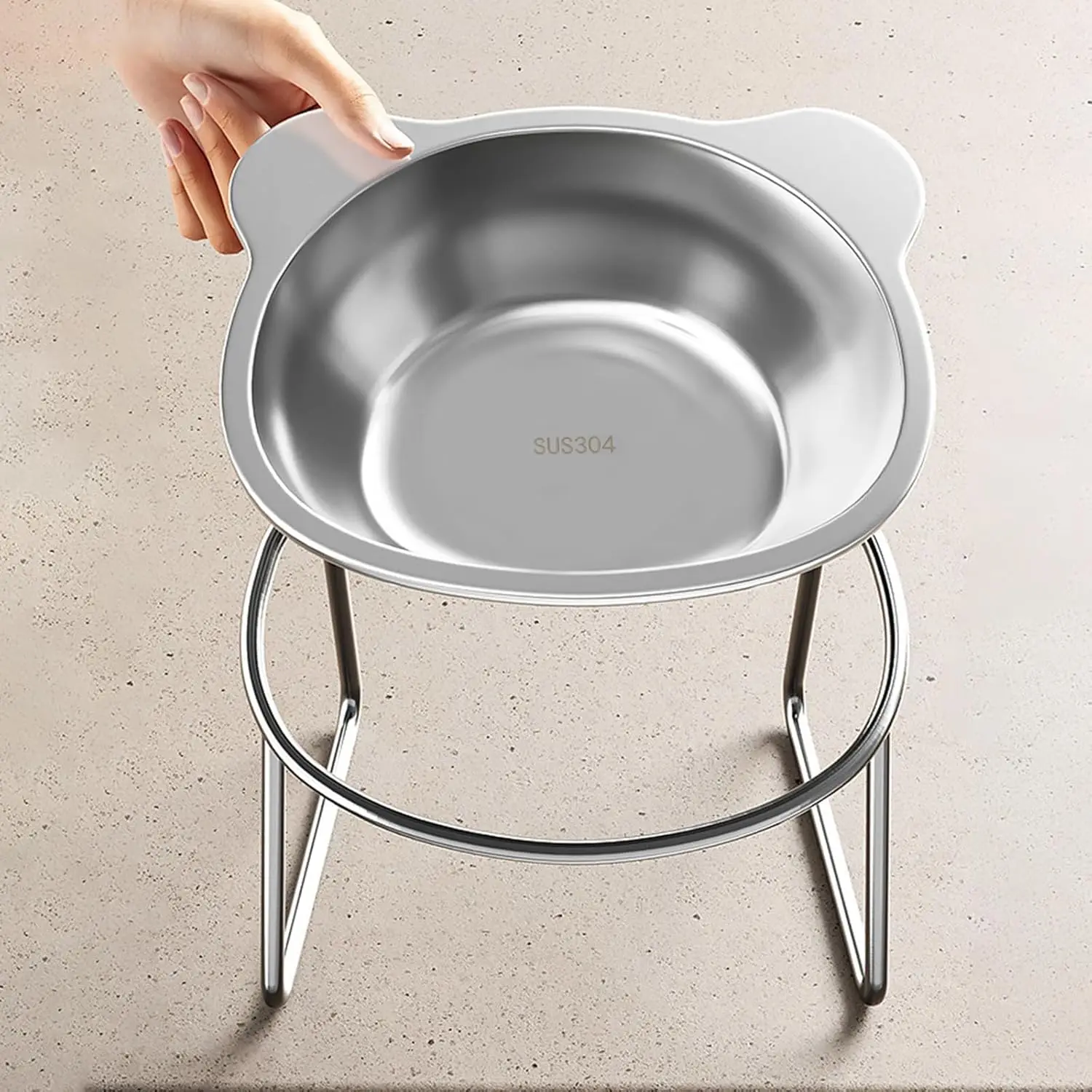 Elevated Cat Bowls Extra Raised Stainless Steel Cat Food Bowls With Anti-Slip Metal Stand Friendly Water Dishes For Indoor Pets Elevated Cat Bowls Extra Raised Stainless Steel Cat Food Bowls With Anti-Slip Metal Stand Friendly Water Dishes For Indoor Pets - Image 16