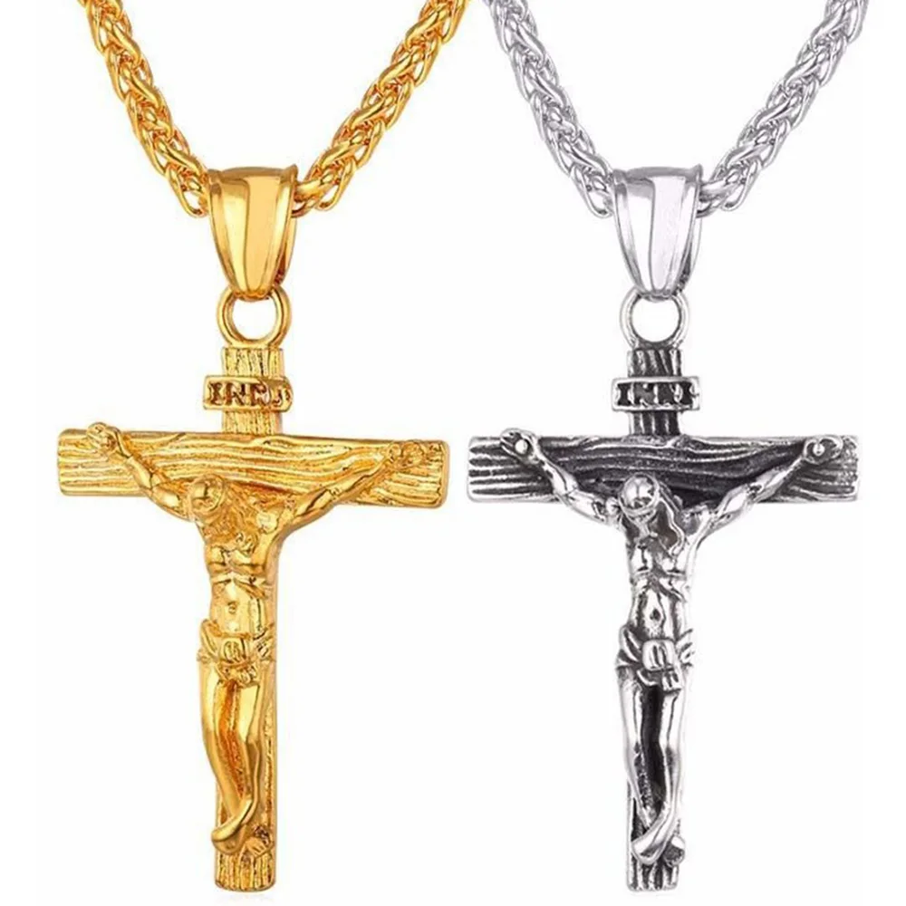 Premium-Kreuz-Halskette Für Damen, 18 Karat Vergoldet, Trendige Gold-Kreuz-Anhängerkette Für Mädchen, Kruzifix-Halskette Für Damen Und Mädchen Premium-Kreuz-Halskette Für Damen, 18 Karat Vergoldet, Trendige Gold-Kreuz-Anhängerkette Für Mädchen, Kruzifix-Halskette Für Damen Und Mädchen - Image 5