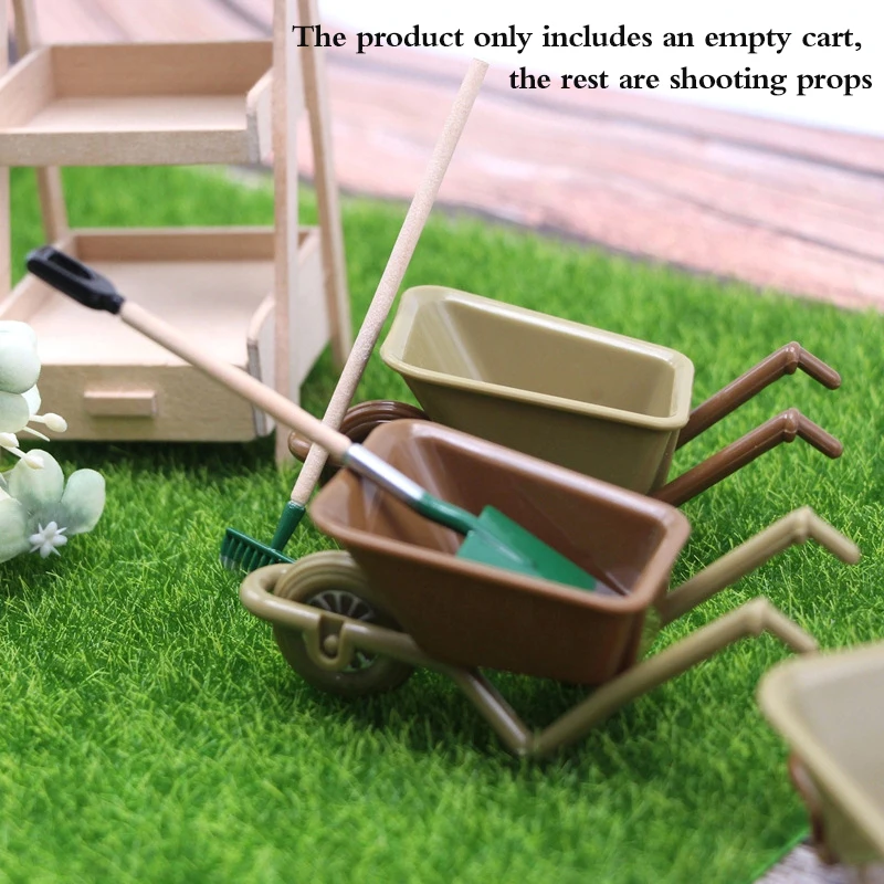 1Pc 1:12 Dollhouse Miniature Cart Trolley Mini Trailer Farm Tool Model Garden Furniture Decor Toy 1Pc 1:12 Dollhouse Miniature Cart Trolley Mini Trailer Farm Tool Model Garden Furniture Decor Toy - Image 5