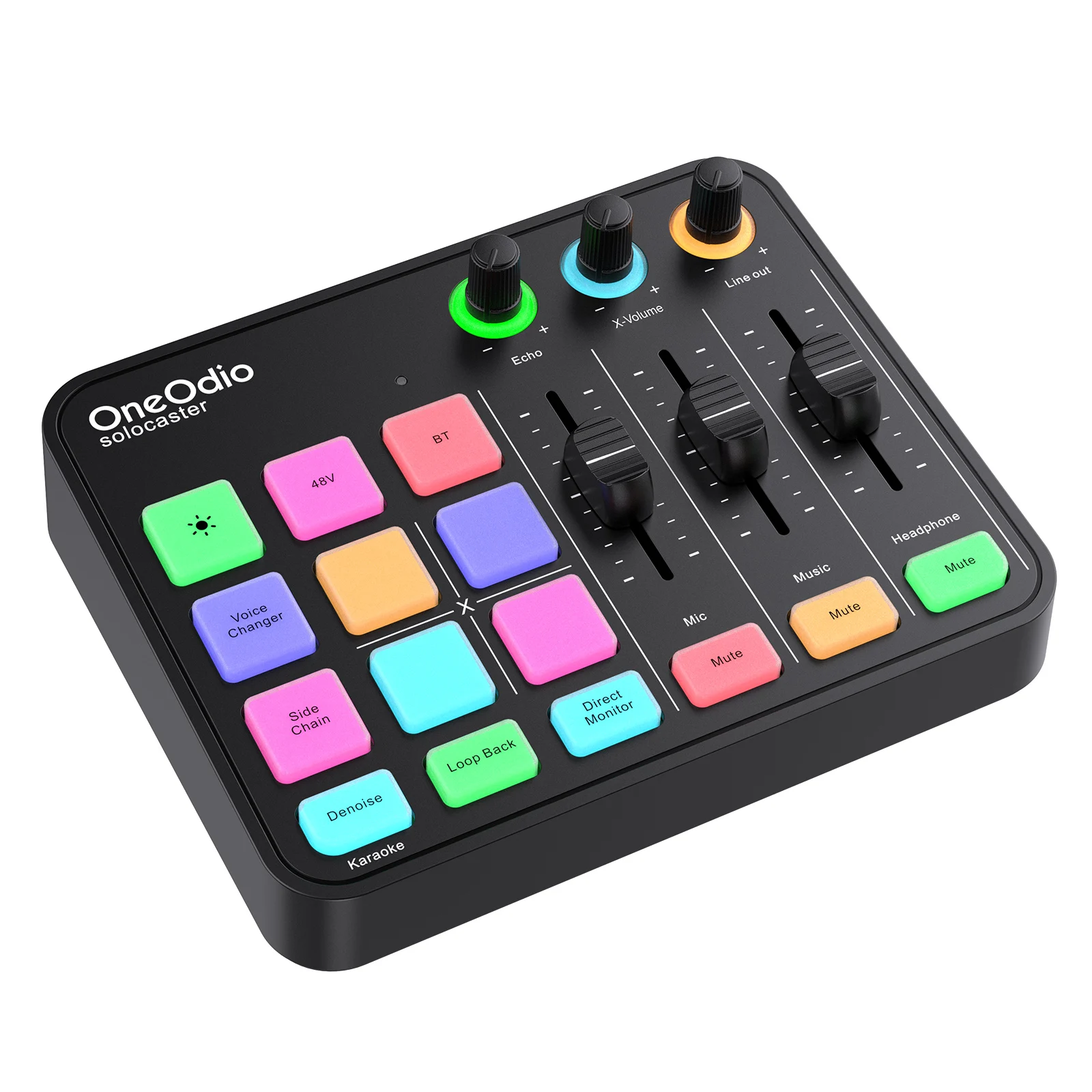 Oneodio Podcast-Mischpult Mit Xlr, 48 V Phantomspeisung &Amp; Rgb – Soundkarte Für Pc, Live-Streaming, Podcasts Und Sprachaufnahmen Oneodio Podcast-Mischpult Mit Xlr, 48 V Phantomspeisung &Amp; Rgb – Soundkarte Für Pc, Live-Streaming, Podcasts Und Sprachaufnahmen - Image 7
