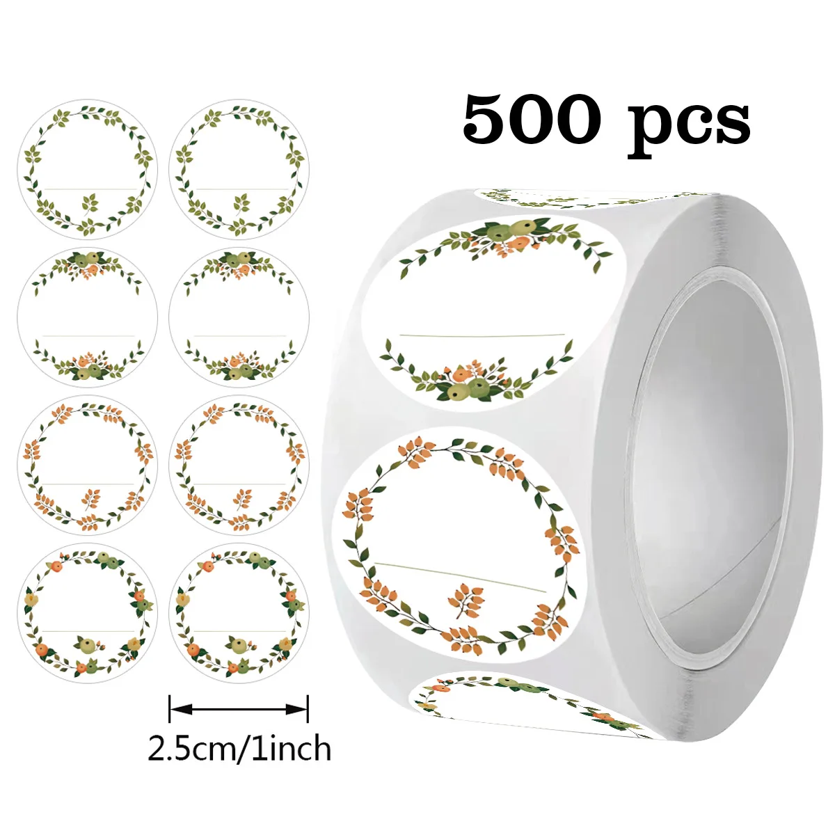 500 Stück 2,5 Cm Große Kraftpapier-Blumen-Dankeschön-Etikettenaufkleber Für Geschenkkarten, Paket, Party, Verpackung, Backen, Kleine Unternehmen 500 Stück 2,5 Cm Große Kraftpapier-Blumen-Dankeschön-Etikettenaufkleber Für Geschenkkarten, Paket, Party, Verpackung, Backen, Kleine Unternehmen - Image 8