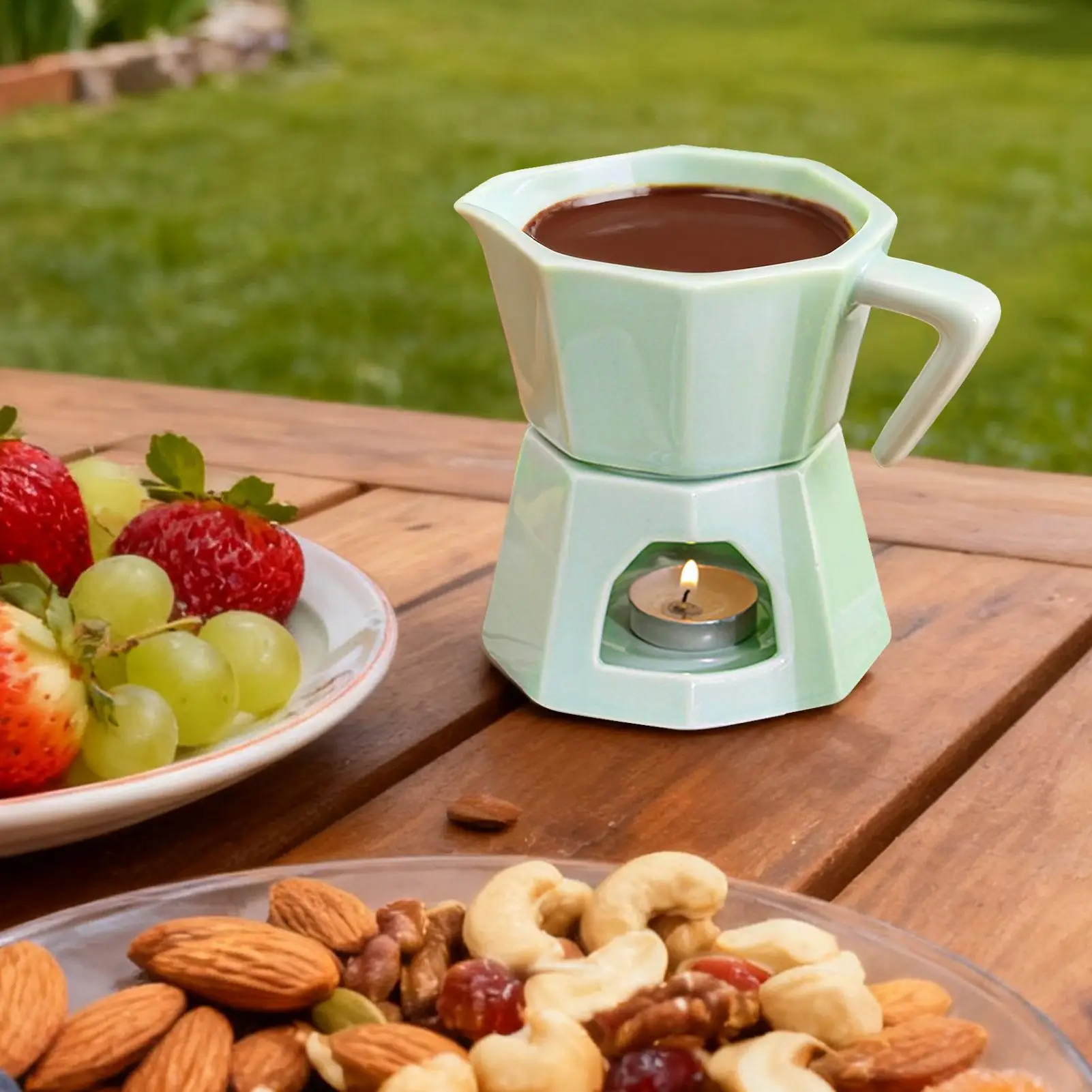 Kleiner Fonduetopf, Butterwärmer, Schmelzend, Gleichmäßige Erwärmung, Schokoladenfonduetasse, Keramiktasse Für Geburtstag, Weihnachten, Urlaub, Party, Zuhause Kleiner Fonduetopf, Butterwärmer, Schmelzend, Gleichmäßige Erwärmung, Schokoladenfonduetasse, Keramiktasse Für Geburtstag, Weihnachten, Urlaub, Party, Zuhause