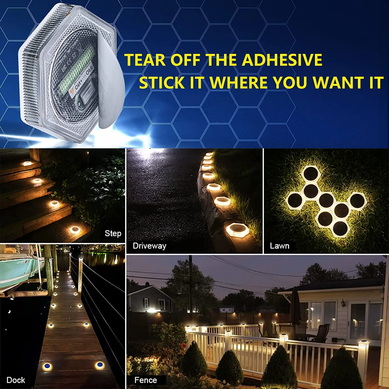 Solar Lichter Outdoor Solar Garten Schritt Beleuchtung Wasserdicht Für Treppen Terrasse Pathway Yard Zaun Wand Lampe Weihnachten Dekoration Solar Lichter Outdoor Solar Garten Schritt Beleuchtung Wasserdicht Für Treppen Terrasse Pathway Yard Zaun Wand Lampe Weihnachten Dekoration - Image 6