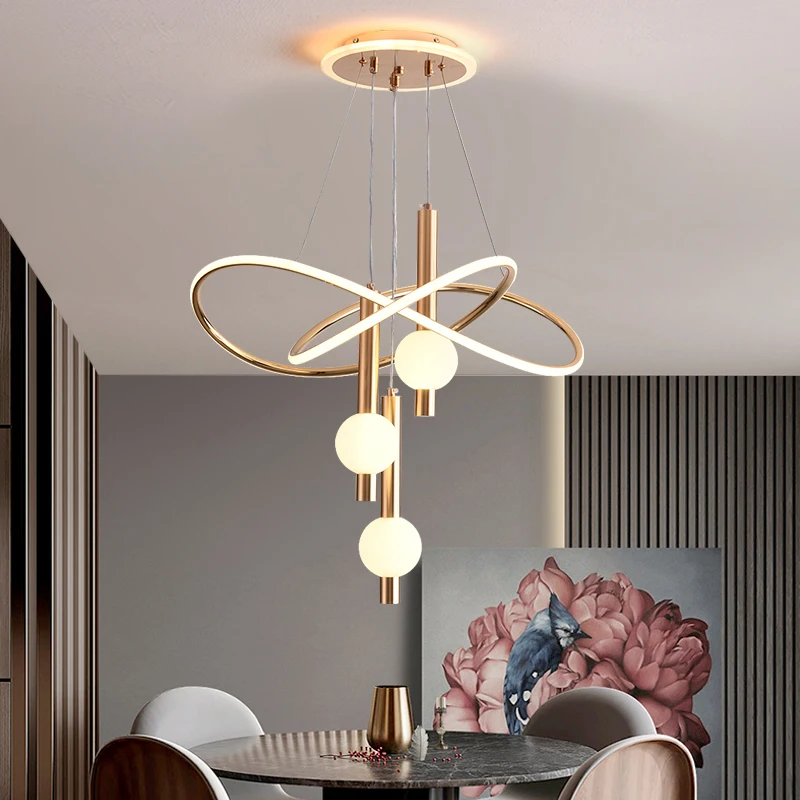 Moderne Led-Pendelleuchte, Kronleuchter Für Esszimmer, Wohnzimmer, Deckenleuchte, 3 Farben, Dimmbar, Innenbeleuchtung, Heimdekoration, Lampe Moderne Led-Pendelleuchte, Kronleuchter Für Esszimmer, Wohnzimmer, Deckenleuchte, 3 Farben, Dimmbar, Innenbeleuchtung, Heimdekoration, Lampe