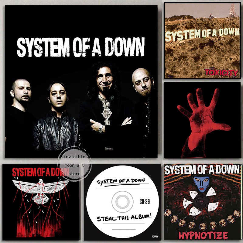 System Eines Daunen Einsamen Tages/Zucker/Toxizität Musik Cover Serie Kunst Poster Leinwand Malerei Wanddrucke Bild Für Zimmer Wohnkultur System Eines Daunen Einsamen Tages/Zucker/Toxizität Musik Cover Serie Kunst Poster Leinwand Malerei Wanddrucke Bild Für Zimmer Wohnkultur - Image 3