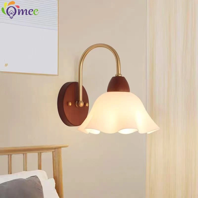 Moderne Innenwandleuchte, Geeignet Für Schlafzimmer, Nachttisch, Wohnzimmer, Heimdekoration, Leuchte Aus Holz, Vintage-Led-Wandleuchten Moderne Innenwandleuchte, Geeignet Für Schlafzimmer, Nachttisch, Wohnzimmer, Heimdekoration, Leuchte Aus Holz, Vintage-Led-Wandleuchten - Image 3