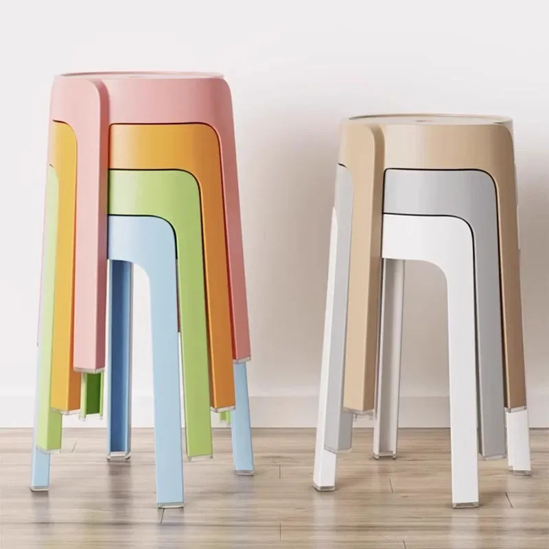 Luxury Household Foot Stool Plastic Fashion Designer Entryway Bench Stool Adults Creative Leisure Tabouret Unique Furniture Luxury Household Foot Stool Plastic Fashion Designer Entryway Bench Stool Adults Creative Leisure Tabouret Unique Furniture - Image 2