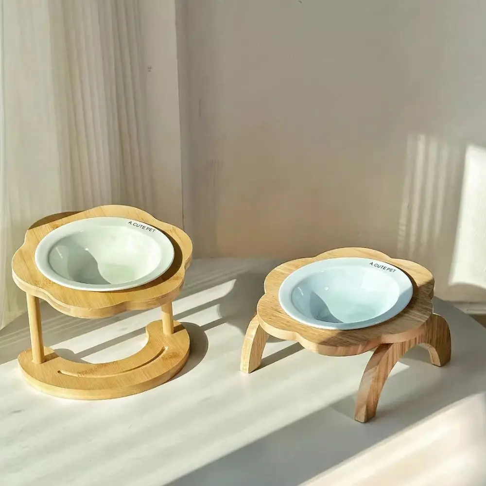 Pet Supplies Ceramic Cat Bowl Wooden Cute Dog Food Feeding Basin Detachable Non-Slip Pet High Foot Bowl Water Container Pet Supplies Ceramic Cat Bowl Wooden Cute Dog Food Feeding Basin Detachable Non-Slip Pet High Foot Bowl Water Container - Image 17
