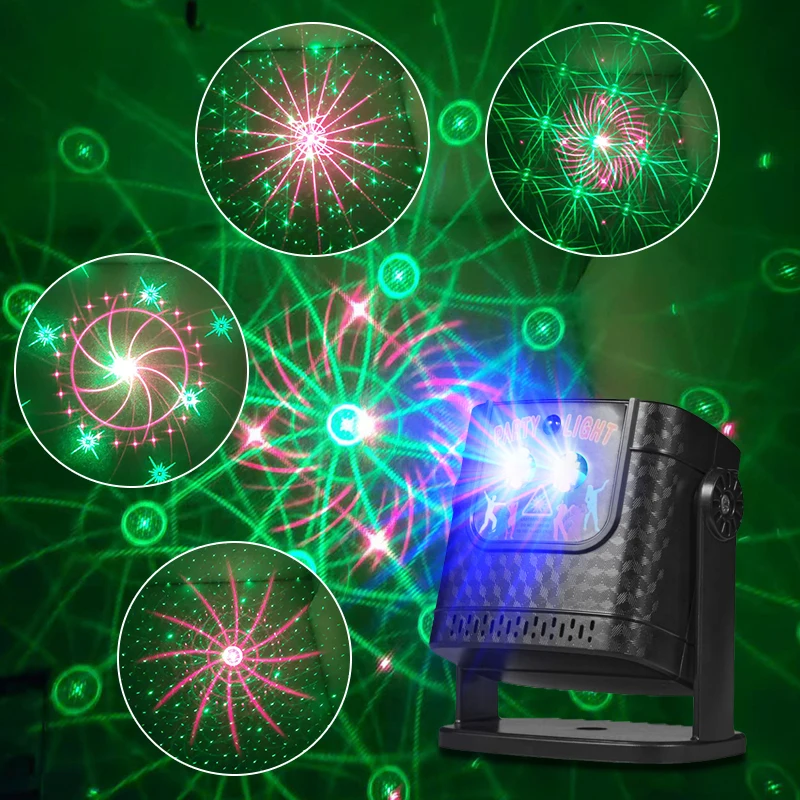 Yr10 Mini 60-Muster-Projektor – Led Partylicht Mit Fernbedienung Für Dj, Disco, Bühne Und Weihnachten Yr10 Mini 60-Muster-Projektor – Led Partylicht Mit Fernbedienung Für Dj, Disco, Bühne Und Weihnachten - Image 3