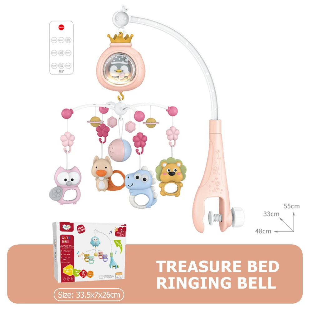 Baby Crib Mobile With Projector And Night Light, Remote Control Musical Rotating Toy With Soothing Lullabies For Newborns Baby Crib Mobile With Projector And Night Light, Remote Control Musical Rotating Toy With Soothing Lullabies For Newborns - Image 7