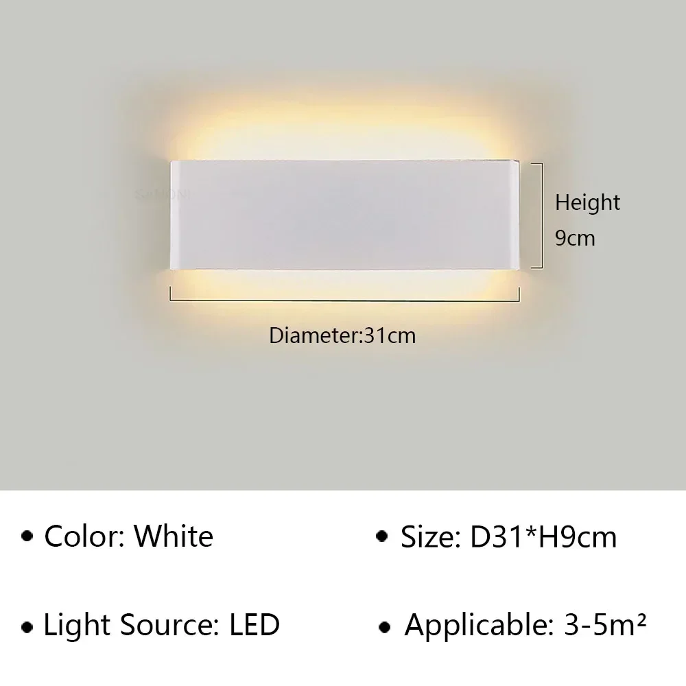 Moderne Led-Wandleuchte Für Nachttisch, Wohnzimmer, Treppen, Gang, Badezimmer, Heimdekoration, Wandleuchte, Innenbeleuchtung, Glanz Moderne Led-Wandleuchte Für Nachttisch, Wohnzimmer, Treppen, Gang, Badezimmer, Heimdekoration, Wandleuchte, Innenbeleuchtung, Glanz - Image 16