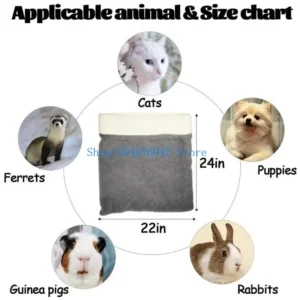 5asd Taschen-Katzenbett, Katzenschlafsack für Katzen Innenbereich, beruhigendes Bett, waschbar, Taschentasche, Haustierbett,