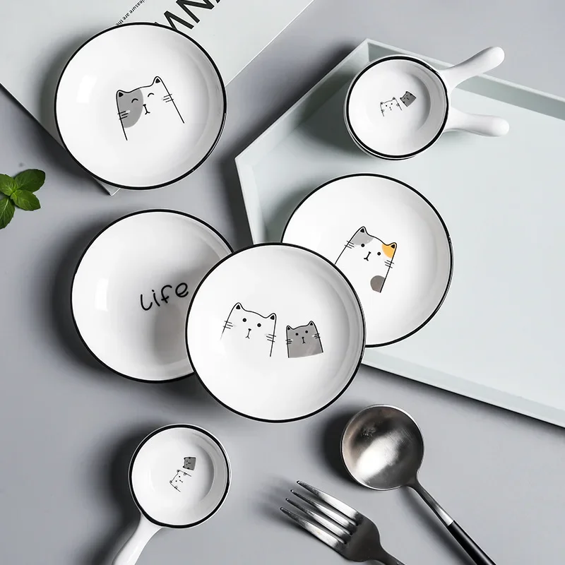 1Pcs Cute Cat Ceramic Seasoning Dish Creative Kitchen Small Sauce Bowl Household Dipping Plate Creative Vinegar Soy Snack Dishes 1Pcs Cute Cat Ceramic Seasoning Dish Creative Kitchen Small Sauce Bowl Household Dipping Plate Creative Vinegar Soy Snack Dishes - Image 20
