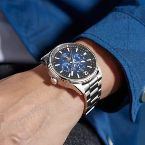 WM Watch Automatische mechanische Uhren, wasserdicht, multifunktional, Business-Herrenuhren, Uhr WM160M