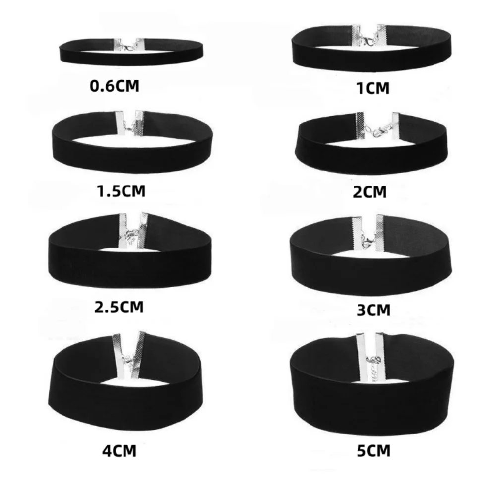 Goth-Halsketten Aus Schwarzem Samt, Gothic-Stil, Seil, Damen-Halsdekoration, 2025, Halsband, Schmuck Am Halsband Für Mädchen, Kpop Goth-Halsketten Aus Schwarzem Samt, Gothic-Stil, Seil, Damen-Halsdekoration, 2025, Halsband, Schmuck Am Halsband Für Mädchen, Kpop - Image 2