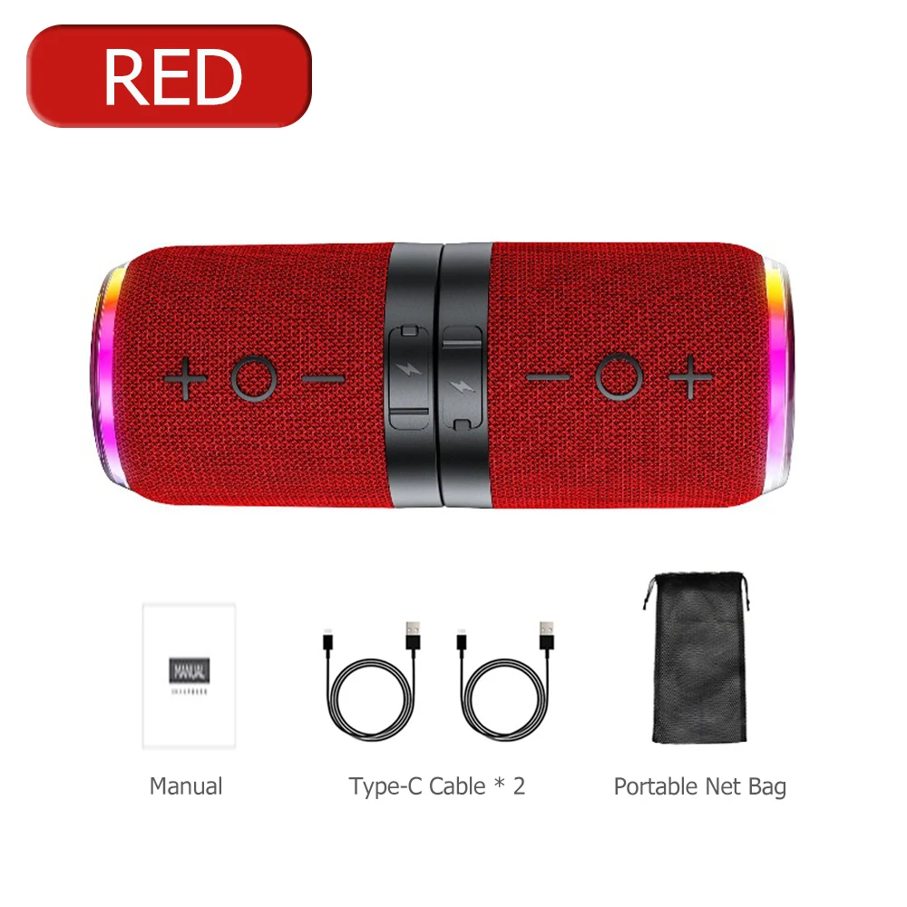 Tragbarer Bluetooth Lautsprecher – Tws Stereo Dual-Speaker Mit Kraftvollem Bass, Wasserdichtem Design Und Kabelloser Outdoor-Musik Tragbarer Bluetooth Lautsprecher – Tws Stereo Dual-Speaker Mit Kraftvollem Bass, Wasserdichtem Design Und Kabelloser Outdoor-Musik - Image 8